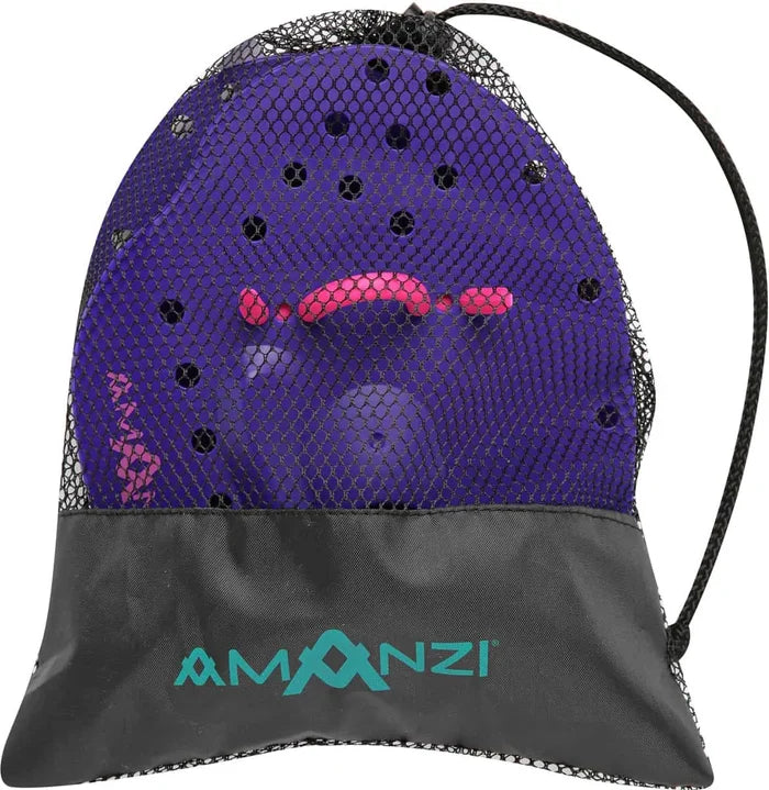 Amani Jewel Hand Paddle Set in purple, featuring two textured paddles designed for aquatic fitness and water exercise.