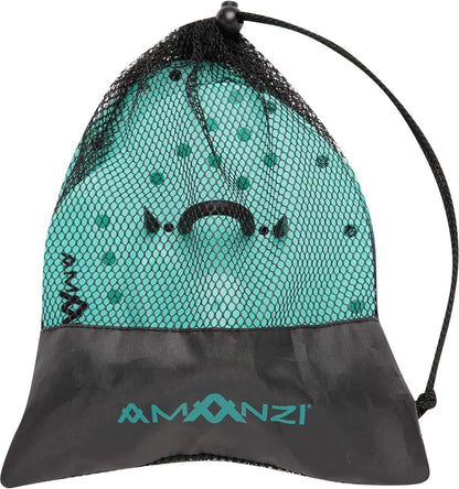 Amani Spearmint Hand Paddle Set in green, lightweight paddles for water sports, with textured handles for grip.