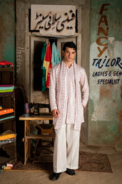 AMEER – LIGHT PINK KURTA PAJAMA
