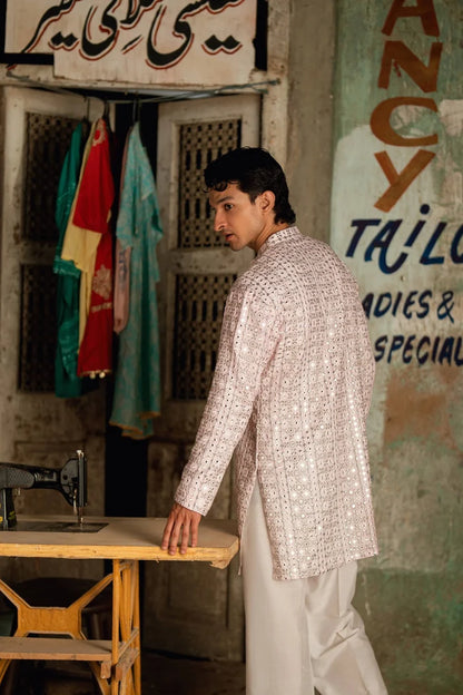 AMEER – LIGHT PINK KURTA PAJAMA