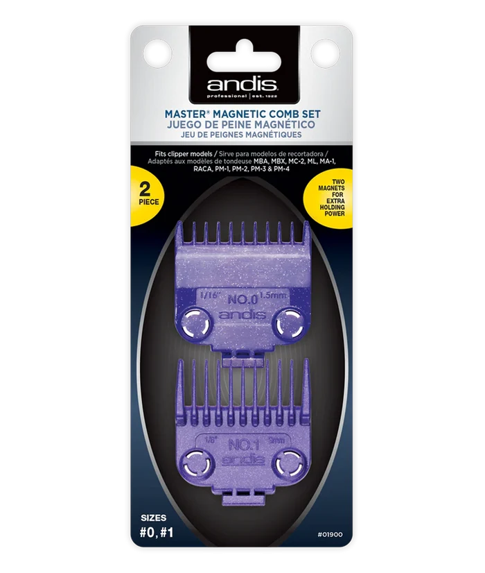 Andis Magnetic Comb Set- Size 0 & 1