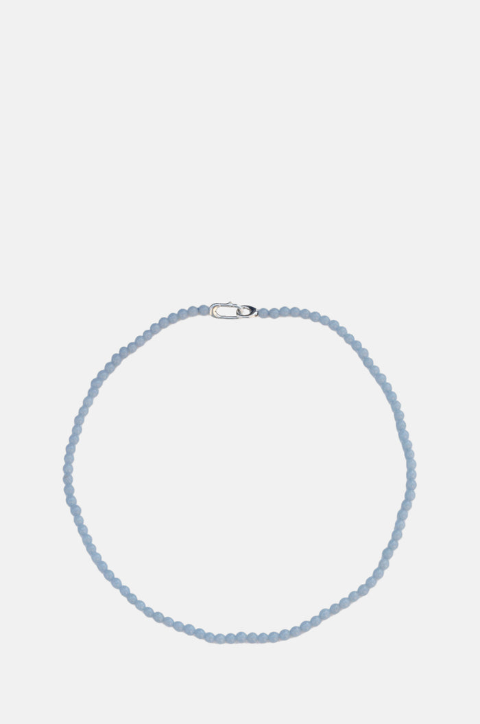 Annika Inez Angelite Beaded Collar Necklace.