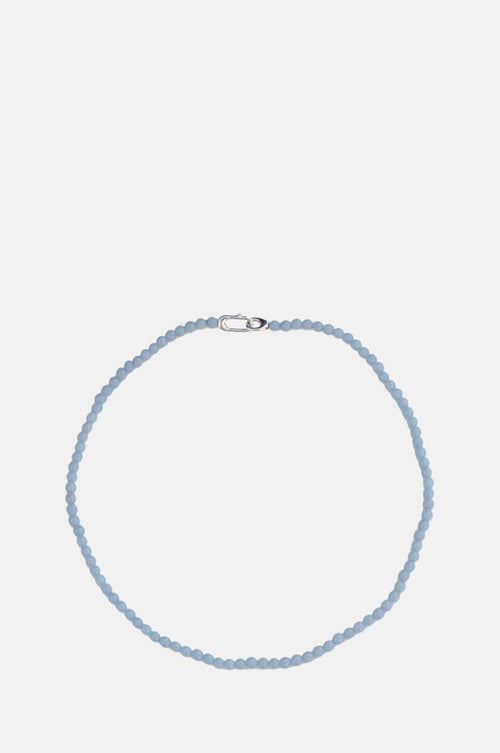 Annika Inez Angelite Beaded Collar Necklace.