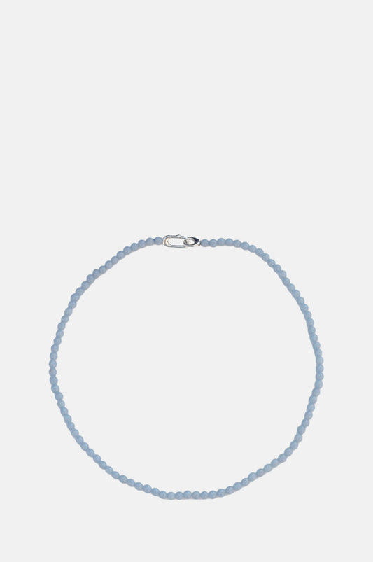 Annika Inez Angelite Beaded Collar Necklace.