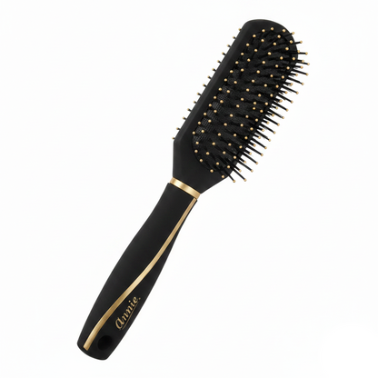 Annie 7 Row Paddle Cushion Brush, 1 Count, Black