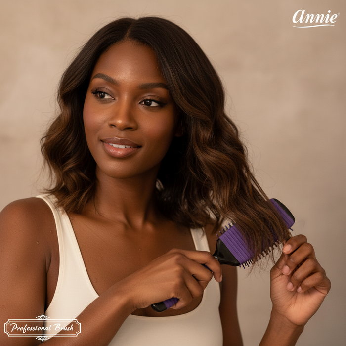 Annie Banana Brush Large, 1 Count, Purple