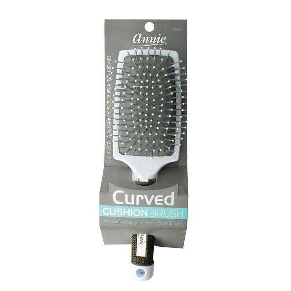 Annie Curved Cushion Brush, 1 Count, Silver