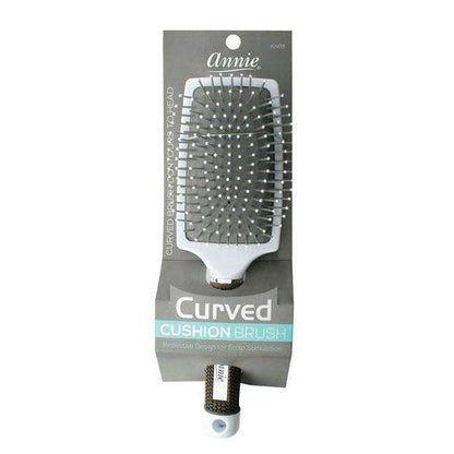 Annie Curved Cushion Brush, 1 Count, Silver