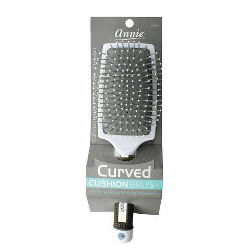Annie Curved Cushion Brush, 1 Count, Silver