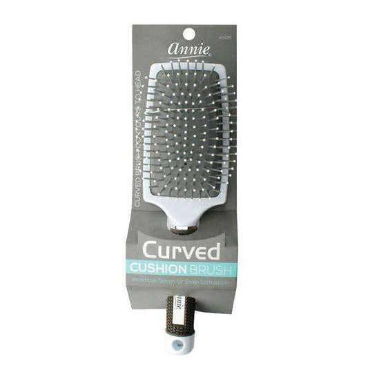 Annie Curved Cushion Brush, 1 Count, Silver