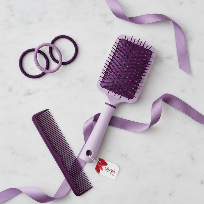 Annie Cushion Paddle Nylon Bristle Brush