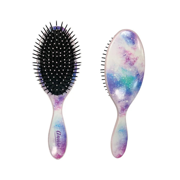 Annie Detangling Round Paddle Brush, 1 Count, Universe Daydream