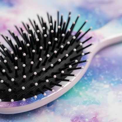 Annie Detangling Round Paddle Brush, 1 Count, Universe Daydream