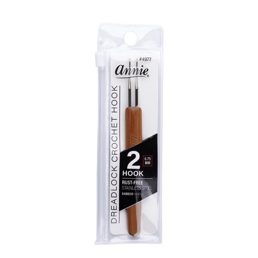 Annie Dreadlocks Crochet Needle 2 Hook 0.75mm, 1 Count, Wood