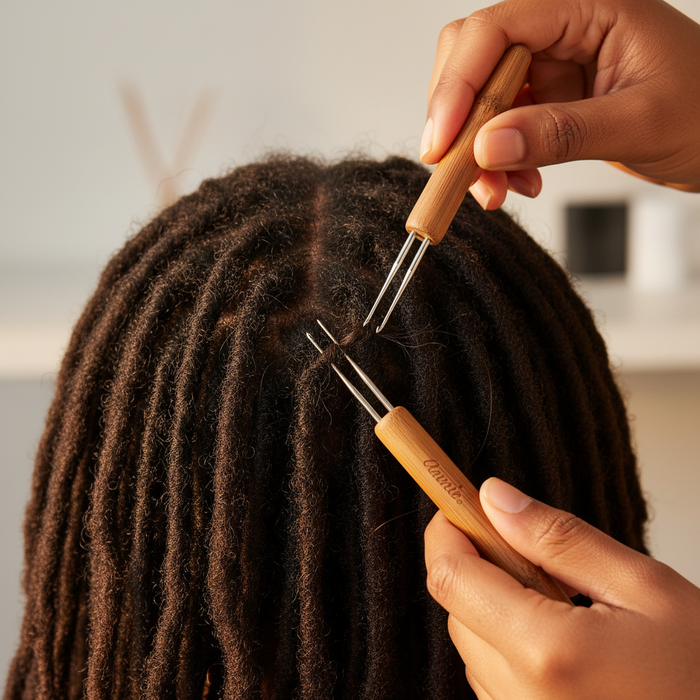 Annie Dreadlocks Crochet Needle 2 Hook 0.75mm, 1 Count, Wood