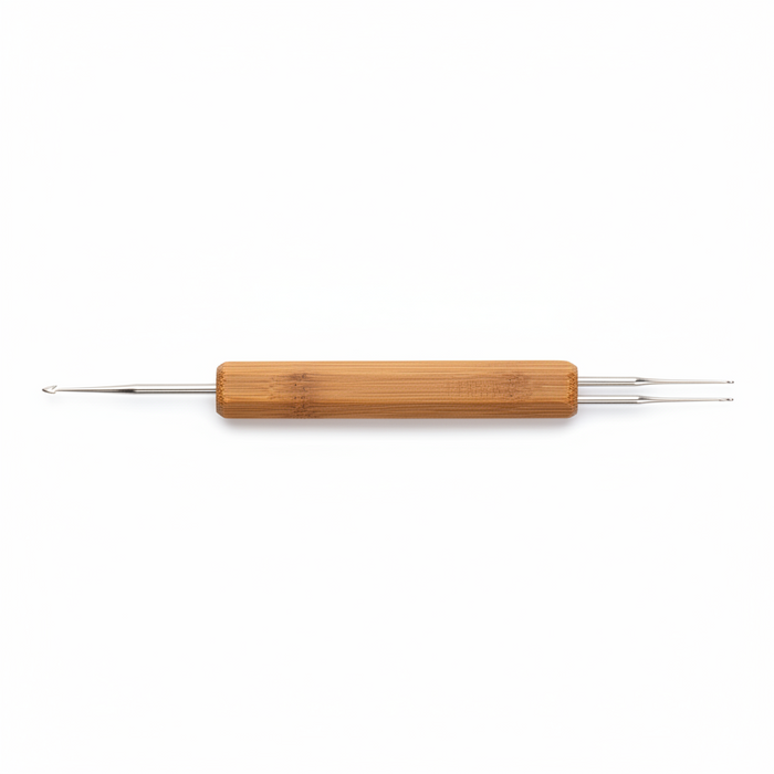 Annie Dreadlocks Crochet Needle 2 In 1 0.75mm, 1 Count, Wood