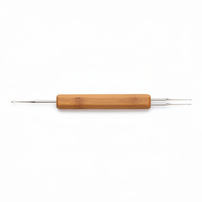 Annie Dreadlocks Crochet Needle 2 In 1 0.75mm, 1 Count, Wood