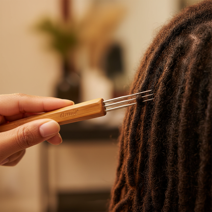 Annie Dreadlocks Crochet Needle 3 Hook 0.75mm, 1 Count, Wood