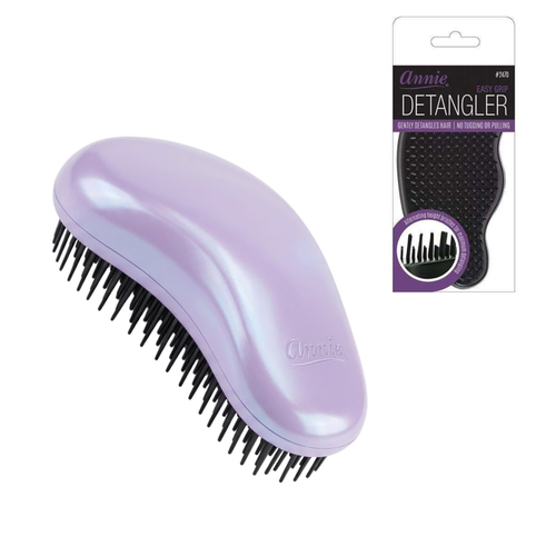 Annie EZ Grip Detangler Brush, 1 Count, Purple
