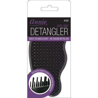 Annie EZ Grip Detangler Brush, 1 Count, Purple