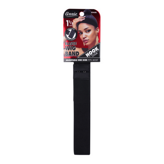 Annie Hook Wig Band 1 1/8 Inch, 1 Count, Black