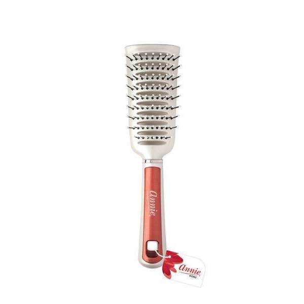 Annie Pearl Tulip Vent Brush, Ball-Tipped Bristles, Red