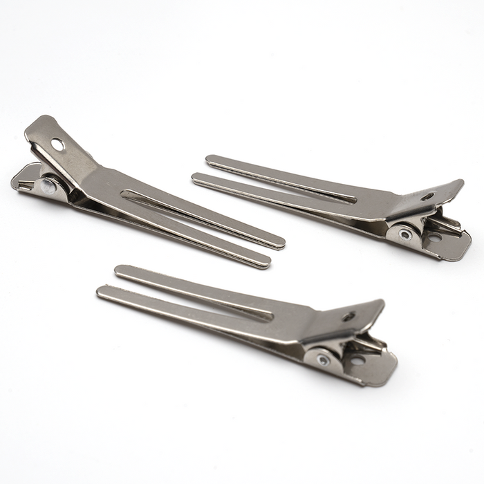 Annie Premium Double Prong Metal Hair Clips, 80 Count, Silver