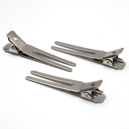 Annie Premium Double Prong Metal Hair Clips, 80 Count, Silver