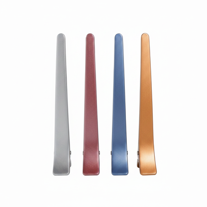 Annie Salon Section Clips 4.6 Inch, 4 Count, Assorted Colors