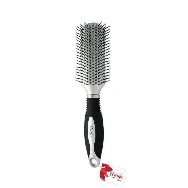 Annie Salon Styling Brush, Nylon Bristles, Silver