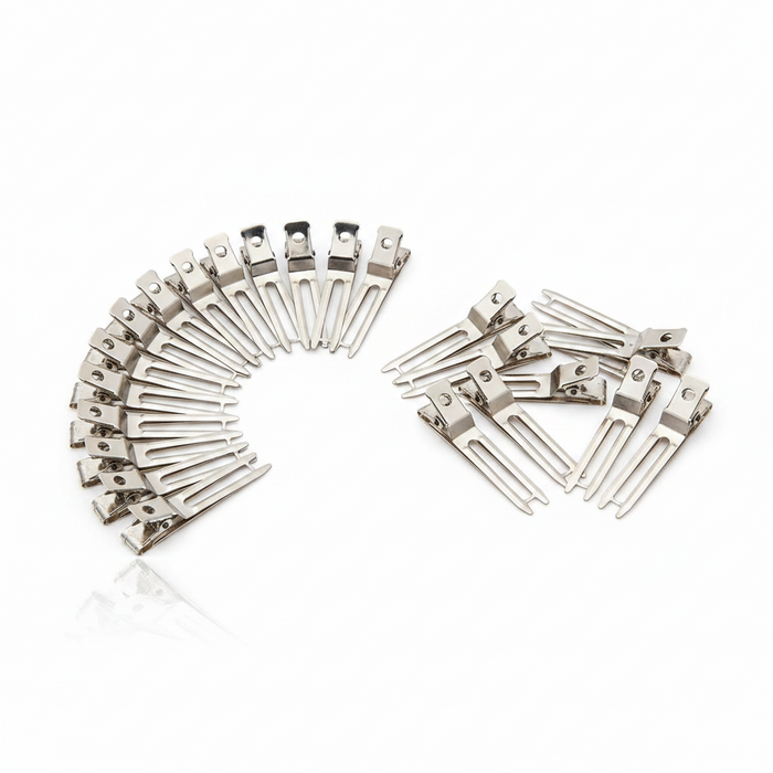 Annie Slide-In Metal Hair Clips, 80 Count, Silver