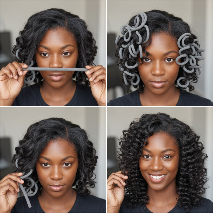 Annie Soft Twist Hair Rollers 11/16 Inch, 6 Count, Grey