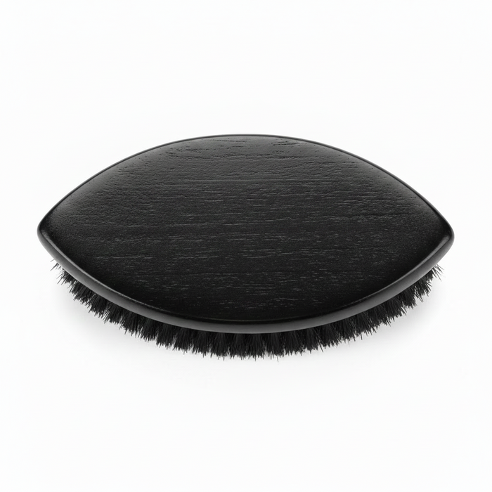 Annie Supreme Military Brush Hard Boar Bristles, 1 Count, Black