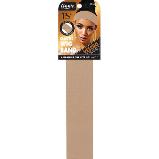 Annie Velcro Wig Band 4.5cm Light Brown