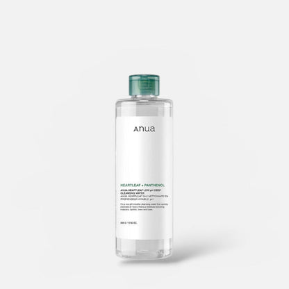 Anua Heartleaf Low pH Deep Cleansing Water 500g ماء أنوا هارتليف منخفض الحموضة للتنظيف العميق - Princess Cosmetics Qatar