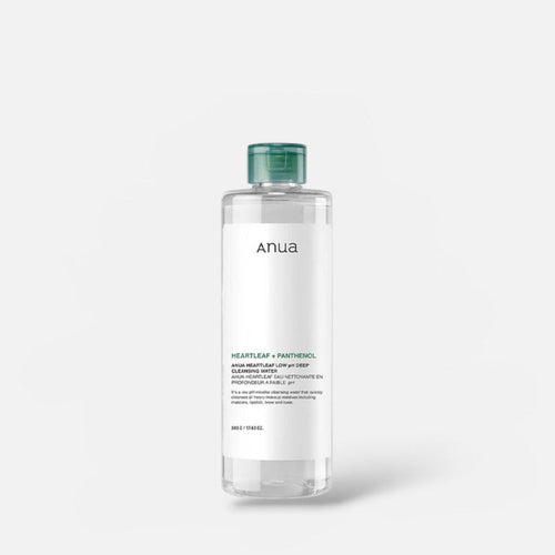 Anua Heartleaf Low pH Deep Cleansing Water 500g ماء أنوا هارتليف منخفض الحموضة للتنظيف العميق - Princess Cosmetics Qatar