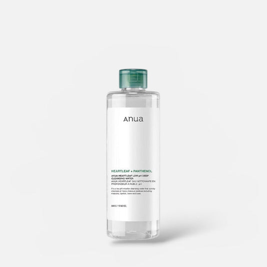 Anua Heartleaf Low pH Deep Cleansing Water 500g ماء أنوا هارتليف منخفض الحموضة للتنظيف العميق - Princess Cosmetics Qatar