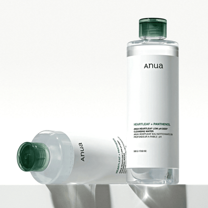Anua Heartleaf Low pH Deep Cleansing Water 500g ماء أنوا هارتليف منخفض الحموضة للتنظيف العميق - Princess Cosmetics Qatar