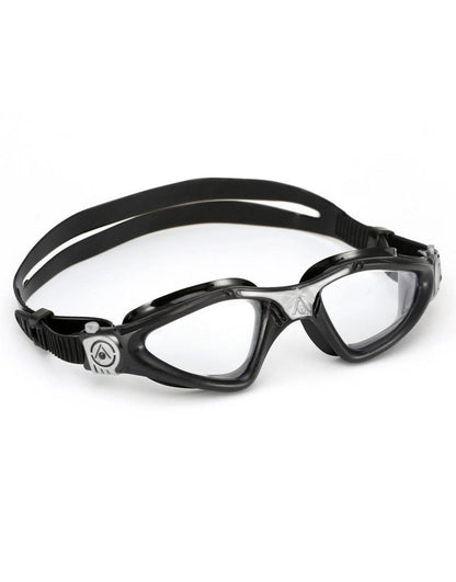 Aqua Sphere Kayenne swimming goggles with black frame and clear lenses
