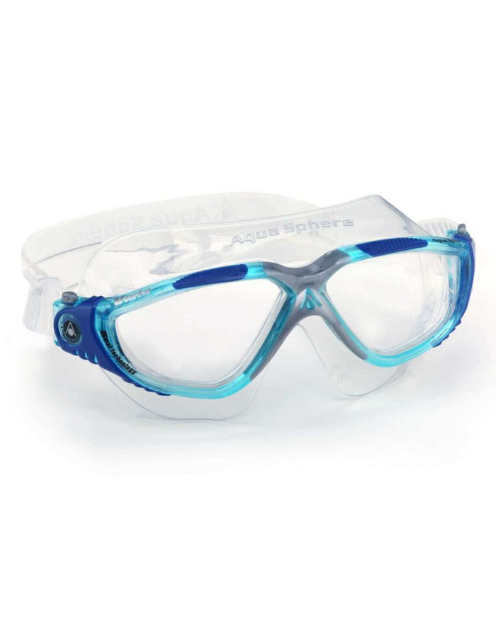 Aqua Sphere Vista swim goggles with ultra durable plexisol clear lenses