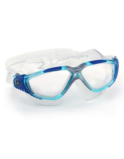 Aqua Sphere Vista swim goggles with ultra durable plexisol clear lenses