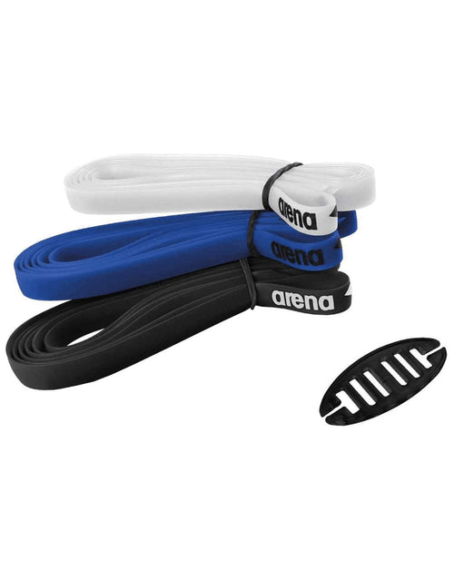 Arena Cobra Series silicone strap kit with resistance bands in black, blue, white