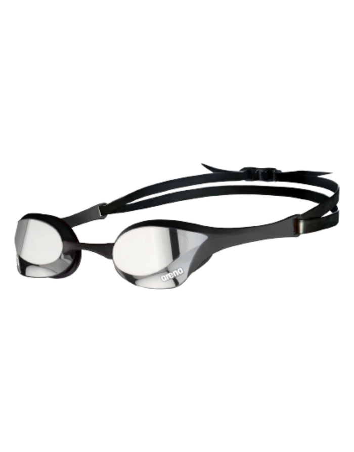 Arena Cobra Ultra Swipe Mirror swim goggles with silver lenses