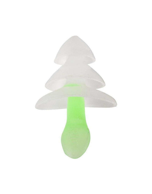 Arena Ear Plug Pro Swimmers white tree-shaped earplugs with green silicone tips