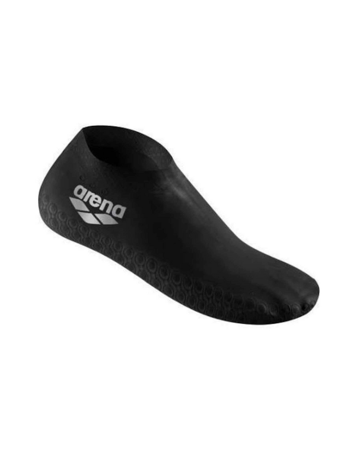 Arena latex socks in black with white logo and pattern