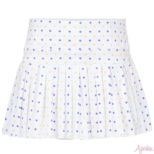 Azarhia Tiger Paw Mini Pleated Skort-White