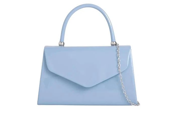 Baby Blue Patent Handbag