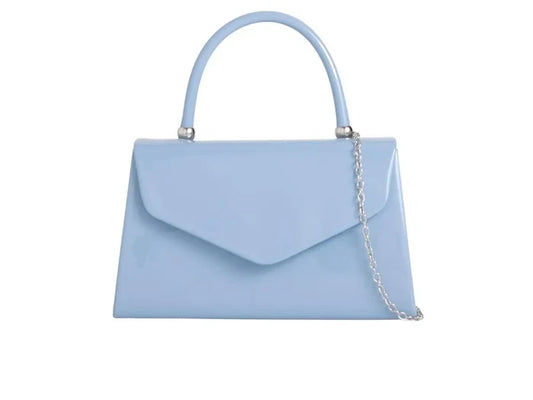 Baby Blue Patent Handbag