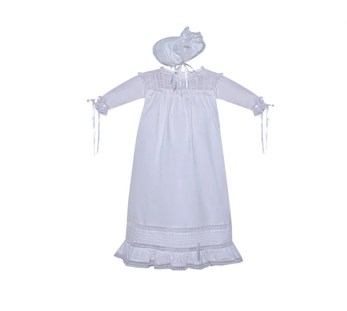 Baby Sen Sage Christening Gown-White