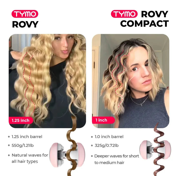 Hair waver ROVY COMPACT by TYMO for natural, bouncy volume and defined waves